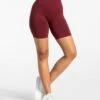 Damen Seamless Shorts Weinrot – High Waist Fitness Shorts mit Booty-Contour 2 Damen Seamless Shorts Weinrot – High Waist Fitness Shorts mit Booty-Contour -Teveo Geschaft classy seamless shorts weinrot 415307