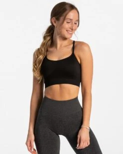 Intense Seamless Sport BH Schwarz - Figurformender Halt & Komfort
