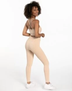Ribbed Leggings "Nude" 9 Ribbed Leggings "Nude" -Teveo Geschaft ribbed leggings nude 425719