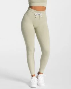 Ribbed Leggings "Salbei"