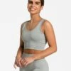 Sport BH Grau Damen - Sensation Fitness Bra mit Starkem Halt