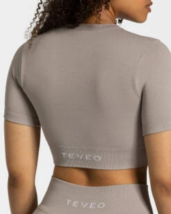 Sensation Crop Top "Stone" -Teveo Geschaft sensation crop top stone 118858