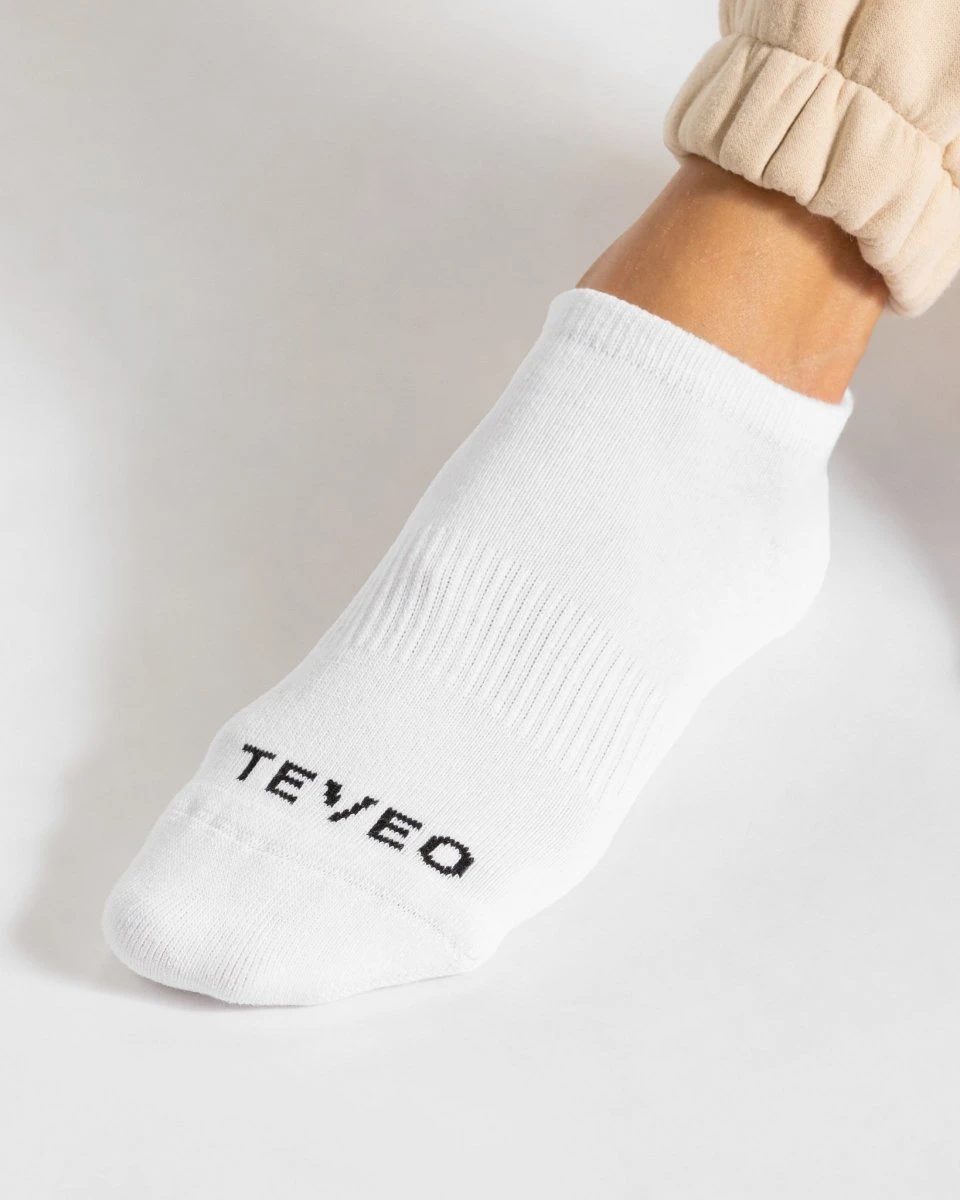 TEVEO Active Socken 5er-Pack – Komfortable Sportsocken in Weiß 4 TEVEO Active Socken 5er-Pack – Komfortable Sportsocken in Weiß – Bild 2