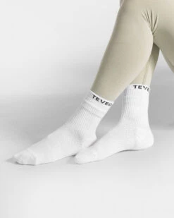 TEVEO Air Socken (2er-Pack) – Atmungsaktive Damen Socken in Weiß