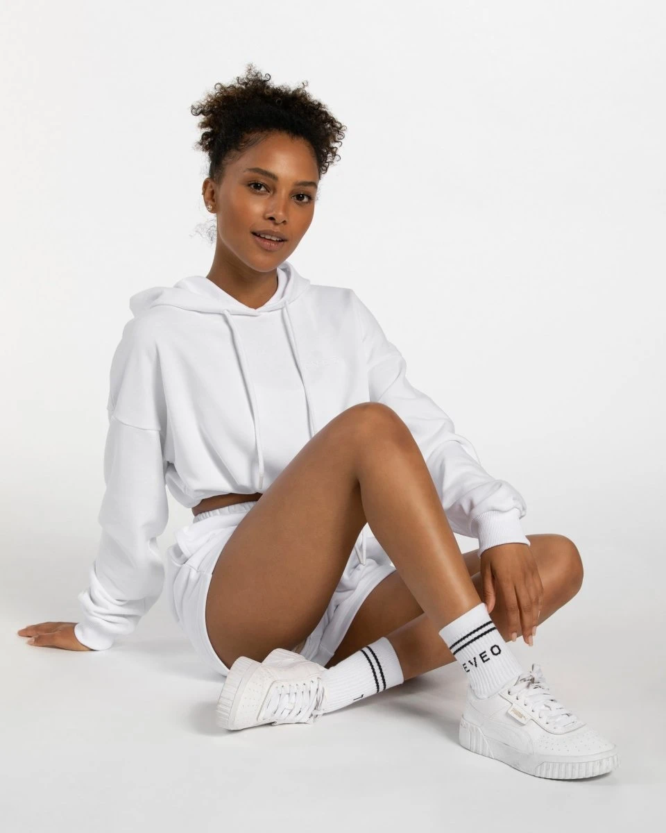 TEVEO Crew Socken 5er Pack Weiß – Weiche Damen Sportsocken 6 TEVEO Crew Socken 5er Pack Weiß – Weiche Damen Sportsocken – Bild 4