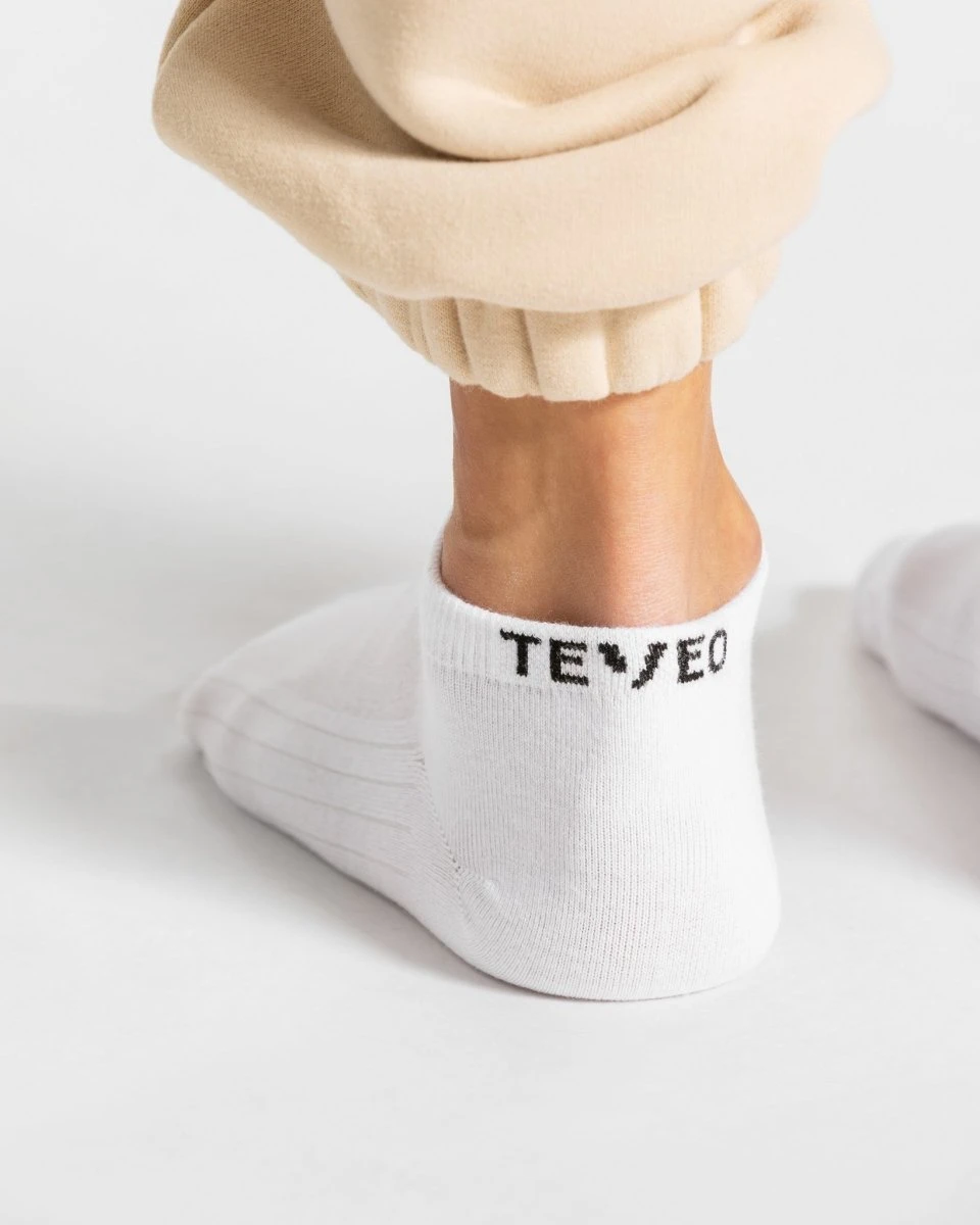 TEVEO Sneaker Socken (2er Pack) - Weiß 4 TEVEO Sneaker Socken (2er Pack) - Weiß – Bild 2