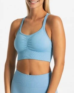 Timeless Scrunch Sport BH Babyblau – Perfekter Halt & Push-Up Effekt -Teveo Geschaft timeless scrunch bh babyblau 408928