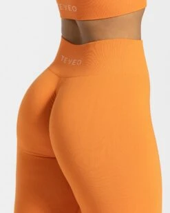 Timeless Scrunch Leggings "Orange" -Teveo Geschaft timeless scrunch leggings orange 421464