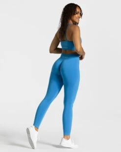 Timeless Scrunch Leggings "Sommerblau" -Teveo Geschaft timeless scrunch leggings sommerblau 230716