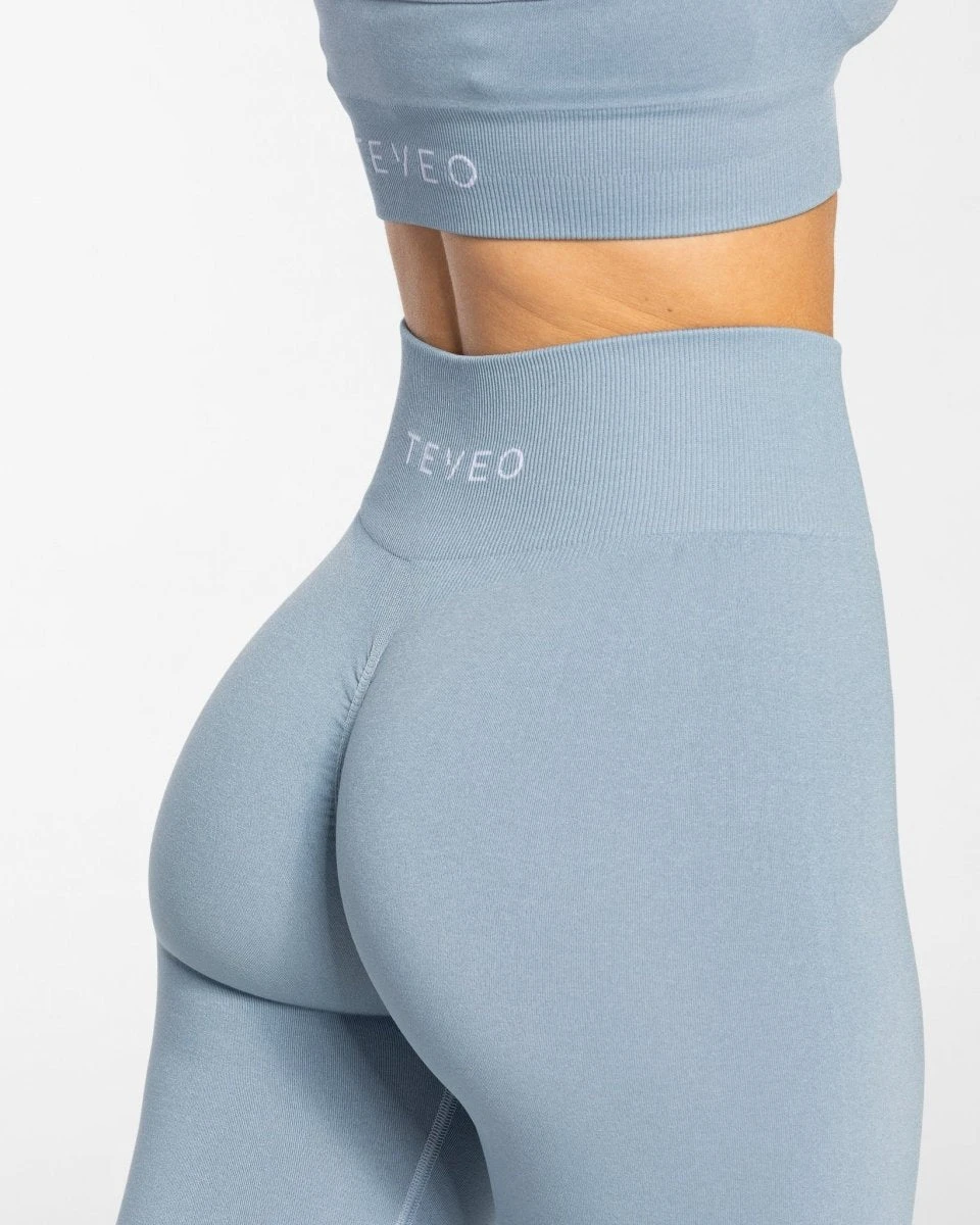 Timeless Scrunch Leggings "Stahlblau" 6 Timeless Scrunch Leggings "Stahlblau" – Bild 4