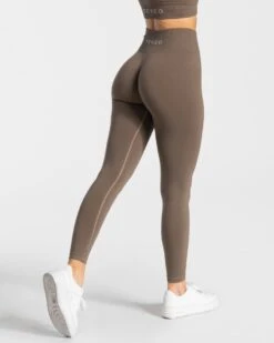 Teveo Geschaft -Teveo Geschaft timeless scrunch leggings taupe 726063