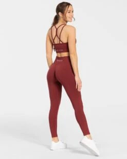 Timeless Scrunch Leggings "Weinrot" 11 Timeless Scrunch Leggings "Weinrot" -Teveo Geschaft timeless scrunch leggings weinrot 452110