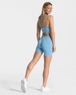 Timeless Scrunch Short "Babyblau" -Teveo Geschaft timeless scrunch short babyblau 139447