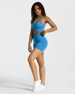 Timeless Scrunch Short "Sommerblau" -Teveo Geschaft timeless scrunch short sommerblau 618589