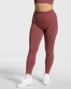 True Leggings Beere - Figurformende High-Waist Sport Leggings