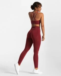 True Leggings "Weinrot" -Teveo Geschaft true seamless leggings weinrot 672840