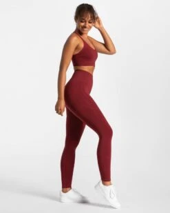 True Leggings "Weinrot" -Teveo Geschaft true seamless leggings weinrot 806040