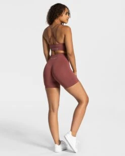 High Waist Sport Shorts mit Booty-Push-Effekt in Beere -Teveo Geschaft true seamless short beere 949872