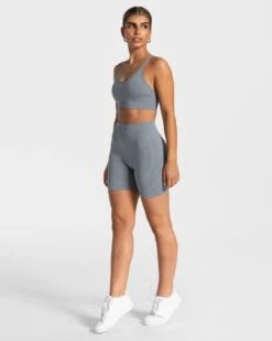 Seamless Sport-Shorts für Damen mit Push-Up Effekt in Stahlblau 9 Seamless Sport-Shorts für Damen mit Push-Up Effekt in Stahlblau -Teveo Geschaft true seamless short stahlblau 594620